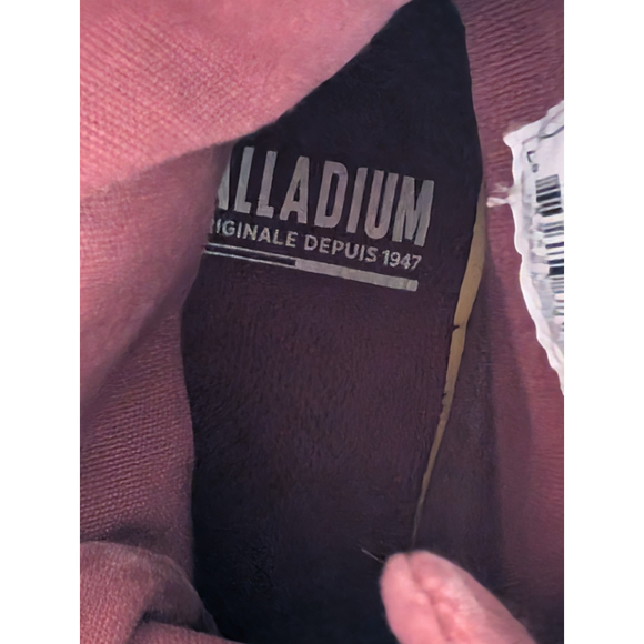 Palladium Pampa Hi Canvas Boots Wax Red Canvas Size 7.5 100% Vegan - Picture 11 of 12